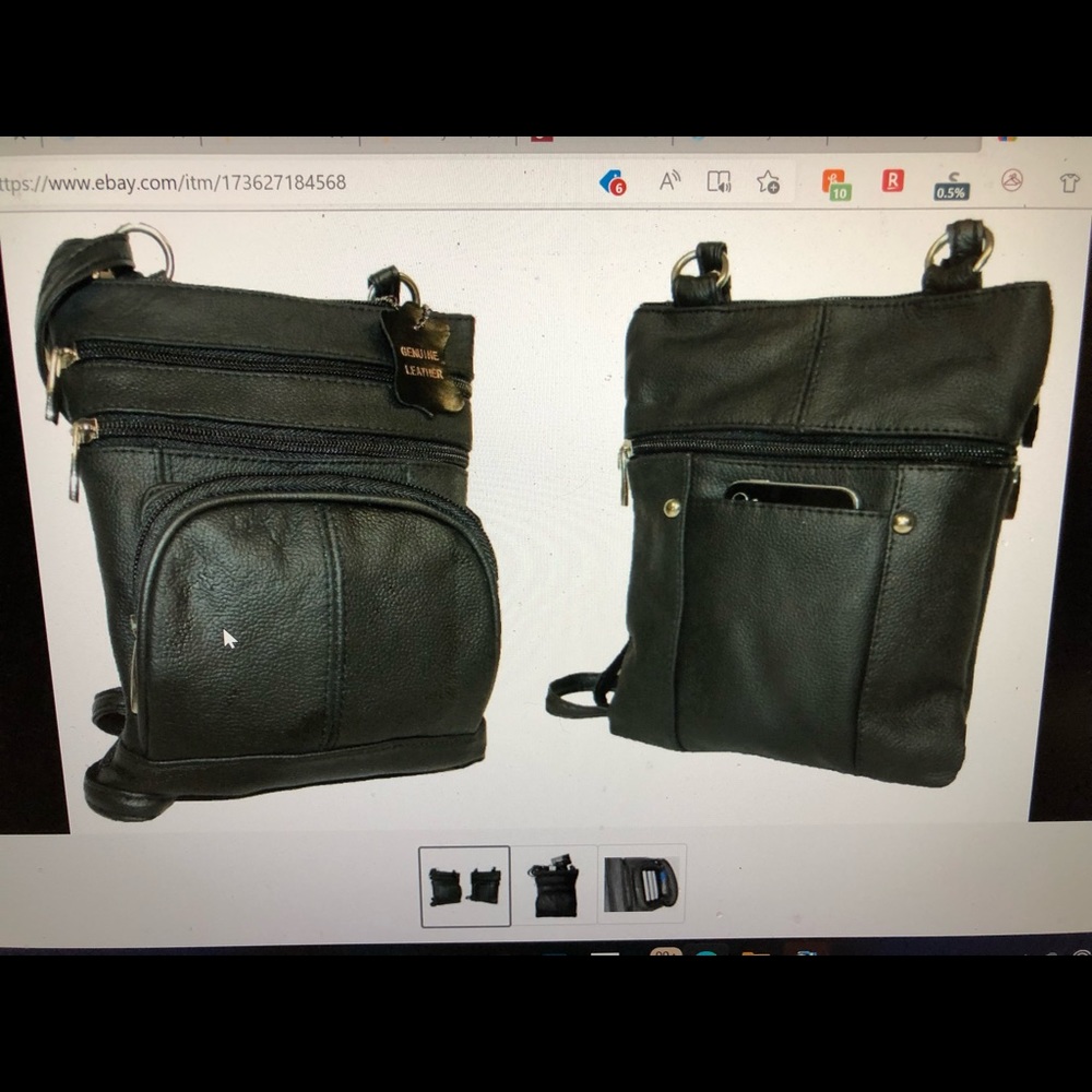 NWT Womens & Girls Genuine Leather Messenger Crossbody Bag/Purse